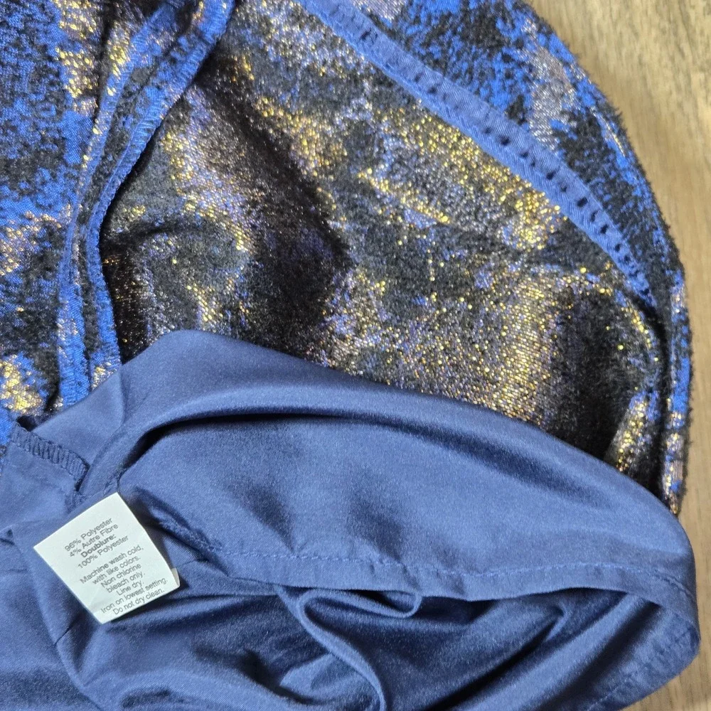 NWT J Crew Peacock Jacquard Fit and Flare Party Dress Size 9 - Picture 6 of 14